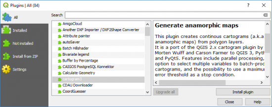 qgis 3 plugins list