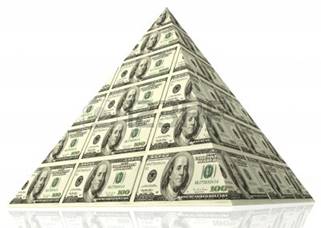 Abstract money pyramid - financial concept. Фото со стока - 8931083