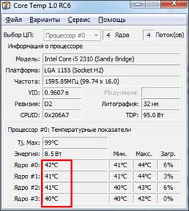 программа Core Temp