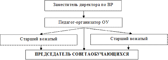 ПРЕДСЕДАТЕЛЬ СОВЕТА ОБУЧАЮЩИХСЯ,Педагог-организатор ОУ,Заместитель директора по ВР,Старший вожатый ,Старший вожатый 