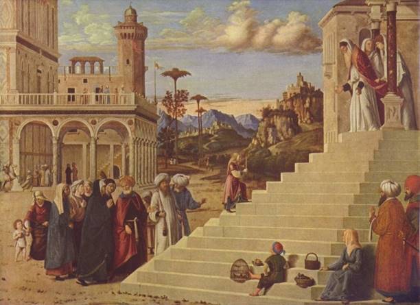 Чима да Конельяно. Введение Марии во храм. 1496-1497