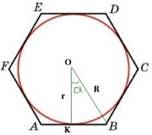 Правильные многоугольники. Радиус вписанной и описанной окружности