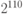 2^{110}