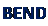 Надпись: BEND