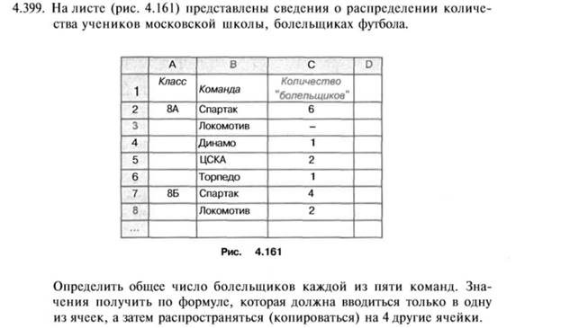 Информатика задание по excel выдели шрифтом