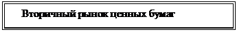 Надпись: Вторичный рынок ценных бумаг    													                     















												

