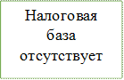 Налоговая база
отсутствует
