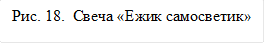Рис. 18.  Свеча «Ежик самосветик»