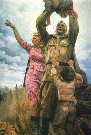 А. Китаев. "Возвращение с победой". 1985 г. Боевая Раскраска, Советский Союз, Реализм В Искусстве, Военное Искусство, Вторая Мировая Война, Военная История, Наброски, Картины, Trendy Tree