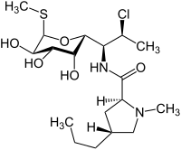 Clindamycin Structural Formula V2.svg