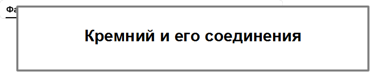 Кремний и его соединения