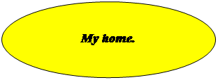 Овал: My home.

