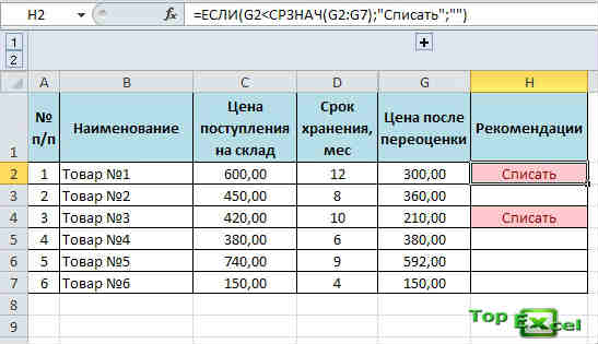 Практическая работа средние значения 7. Функция если и остаток. Логическая функция если как считать переоценку. Логические функции a b c d стоимость срок хранения.