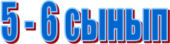 5 - 6 сынып