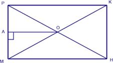 Решебник ГДЗ по математике. ЕГЭ и ОГЭ (ГИА) по математике. : В  прямоугольнике MPKH диагонали пересекаются