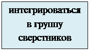 Надпись: интегрироваться в группу сверстников