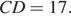 CD=17.