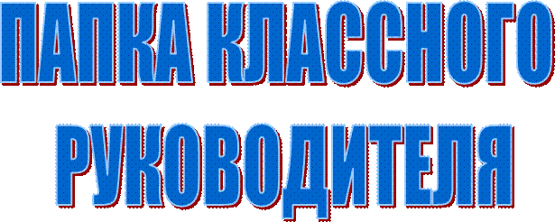 ПАПКА КЛАССНОГО 
РУКОВОДИТЕЛЯ