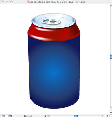 Банка Pepsi, урок Adobe Illustrator из серии fucking 3D)))