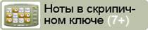 Онлайн игра Ноты в скрипичном ключе