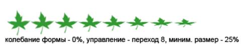 Параметр Колебание формы задает силу сжатия кисти