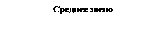 Надпись: Среднее звено