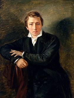 Генрих Гейне, немецкий поэт, публицист и критик (1831, портрет работы Морица Даниэля Оппенгейма)