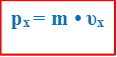 pх = m • υх