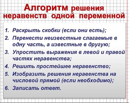 Линейные неравенства. 8 класс - презентация онлайн