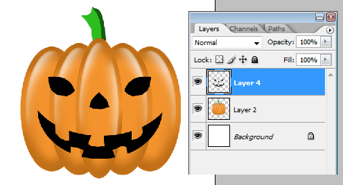 Тыква Helloween. Лицо.