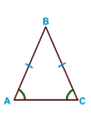 углы при основании равнобедренного треугольника