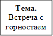 Тема.
Встреча с горностаем.

