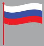 Russian Flag Icon Logo Vector Stock Vector - Illustration of russia,  ribbon: 155064795