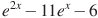 e^{2x}-11e^x-6