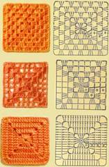 Квадратные мотивы крючком + схемы!(Часть1)