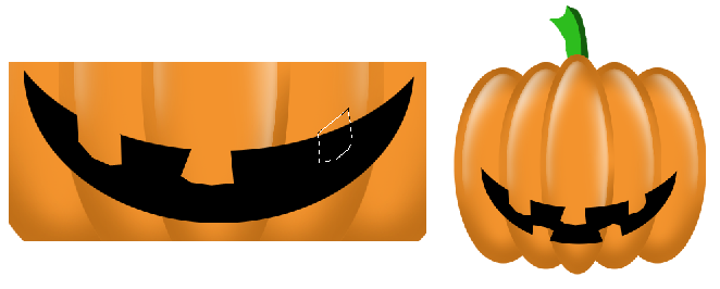 Тыква Helloween. Зубы.