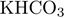 KHCO_3$