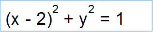 (х - 2)2 + у2 = 1