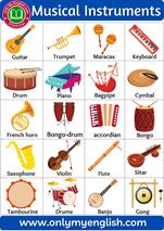 40+ Musical Instruments Names with Pictures » Onlymyenglish.com