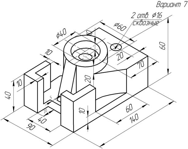 Чертеж по картинке solidworks