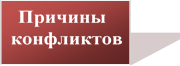 Причины конфликтов