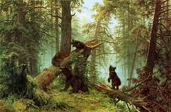 Картина Утро в сосновом лесу. Иван Шишкин, Константин Савицкий