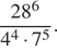  дробь: числитель: 28 в степени левая круглая скобка 6 правая круглая скобка , знаменатель: 4 в степени левая круглая скобка 4 правая круглая скобка умножить на 7 в степени левая круглая скобка 5 правая круглая скобка конец дроби . 