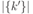 | \{ k' \} |