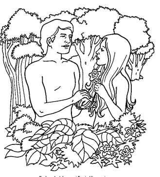 Free Printable Adam and Eve Coloring Pages for Kids 12