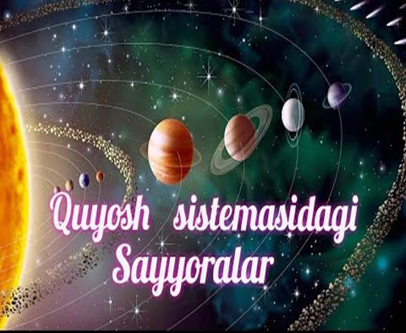 Quyosh sistemasidagi sayyoralar - YouTube