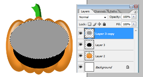 Тыква Helloween. Рот.