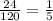 \frac{24}{120}=\frac{1}{5}