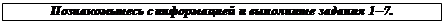 Надпись: Познакомьтесь с информацией и выполните задания 1–7.