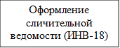 Оформление сличительной ведомости (ИНВ-18)